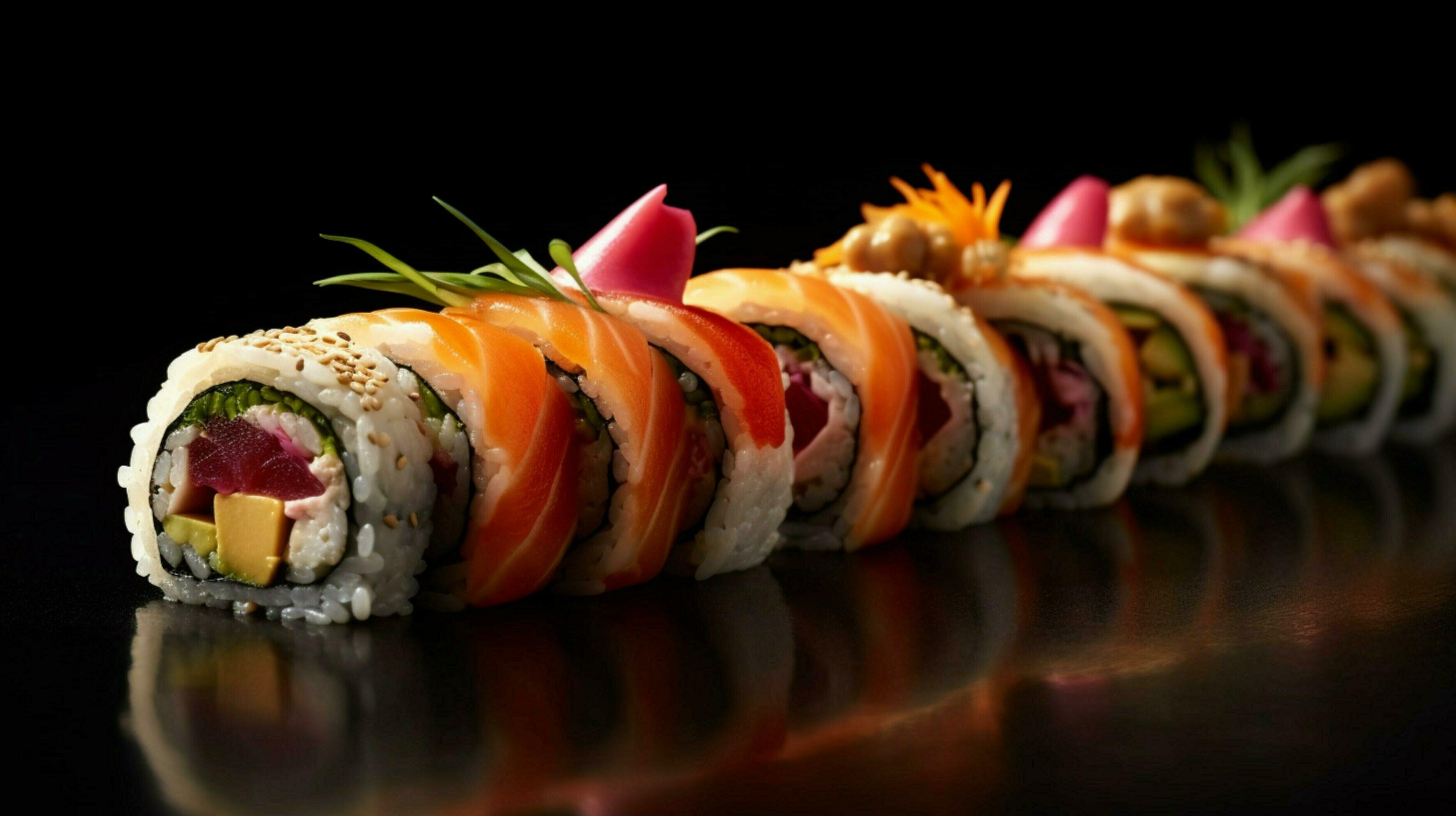 Fresh Sushi Presentation